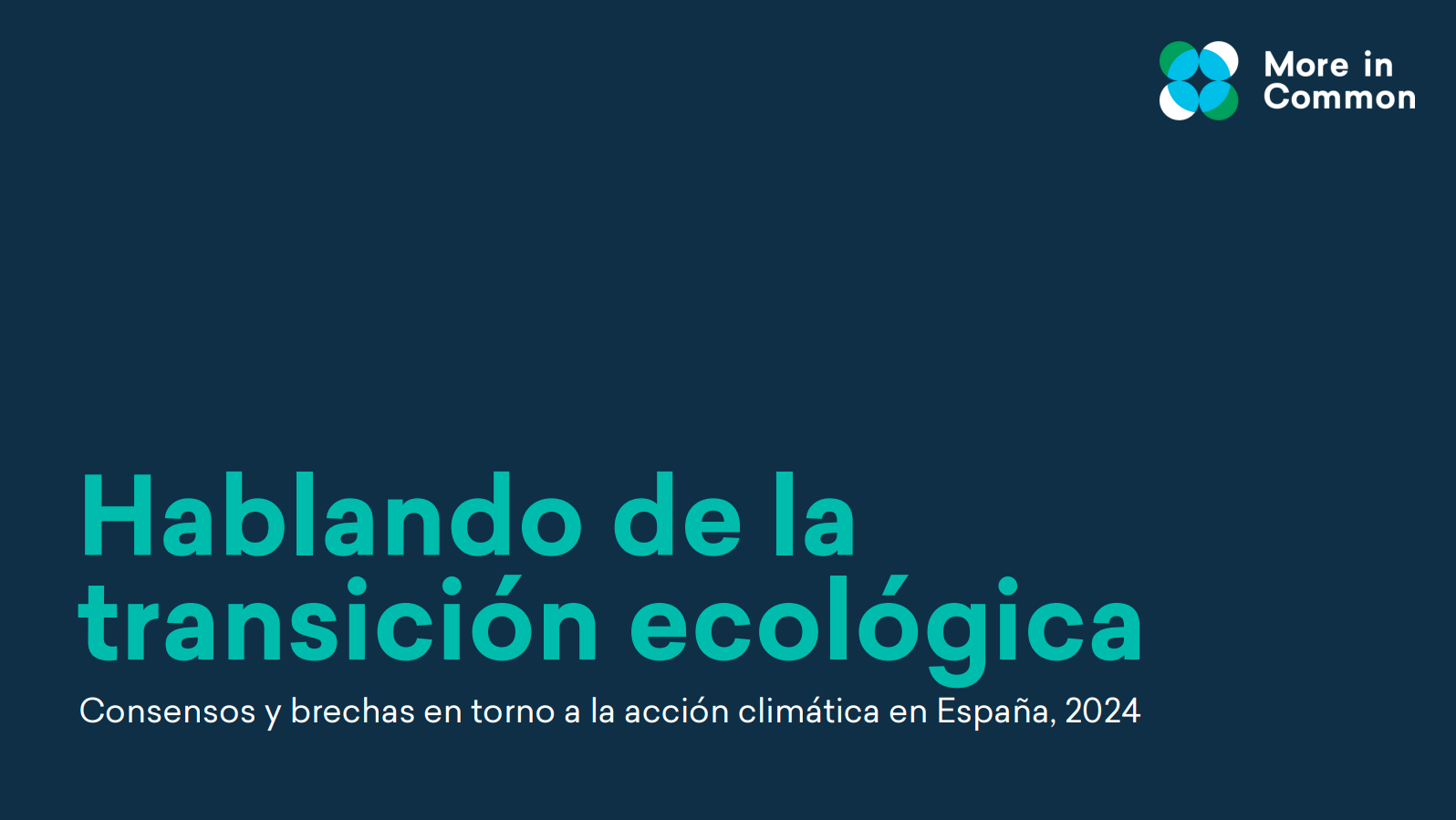 Hablando de la transición ecológica - More in Common
